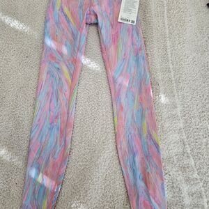 lululemon athletica Colorful Swirl Leggings - Pink, Blue, Yellow